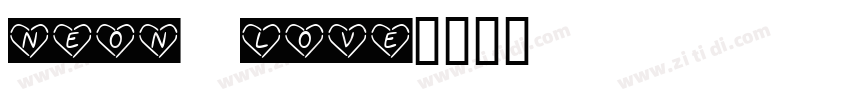 Neon Love字体转换
